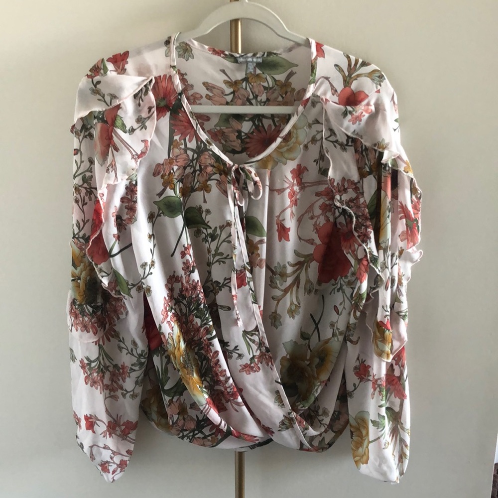 Sheer Flower Shirt